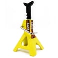 thumbnail image 1 of Metal Jack Stands 6 Ton Height Adjustable for 1/10 RC Crawler Truck Car Trx4 SCX10 Simulation Climbing Vehicles-Yellow, 1 of 7