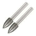 thumbnail image 1 of Brocas de diamante para moler, bits de perforación para herramienta rotativa, vástago de 1/4 de pulgada, cónico de 10 mm, 120 de grano, 2 piezas, 1 of 4
