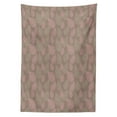 thumbnail image 3 of Ambesonne Leaves Tablecloth Rectangular Table Cover, Woodland Foliage Motifs, 60"x90", Pale Pink Umber, 3 of 4