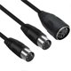thumbnail image 4 of MIDI DIN 5-Pin Splitter Y Adapter Cable, Din 5Pin Male to Dual 2 Female Audio MIDI Adapter Extension Cable, 4 of 5