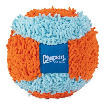 Chuckit! Indoor Fabric Ball Kick Soft Fetch Dog Toy, Multicolor, Pack of 1