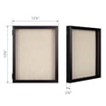 thumbnail image 2 of Gallery Solutions 11x14 Black Shadow Box Picture Frame Display, 2 of 9