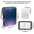 thumbnail image 3 of ALAZA Starry Blue Gradient Stars Trading Card Binder 4 Pocket Cards Collection Album 400 Folder Holder, 3 of 6