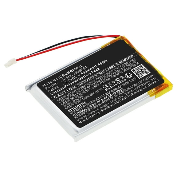 Replacement Battery for Jabra Evolve 75,Part Number:AHB572535PST,400mAh