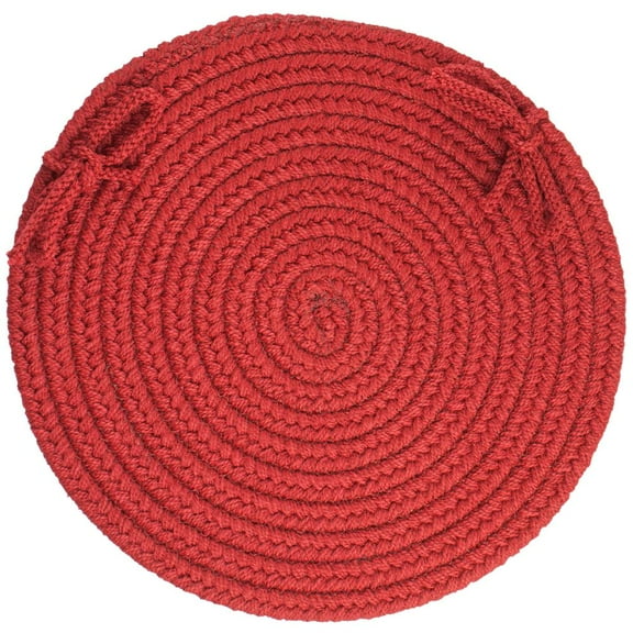 Rhody Rug WearEver Brilliant Red Poly C/P's Set-of-4
