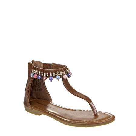 NANETTE Nanette Lepore Dangle Charm Ankle-Strap Thong Sandals (Little Girls & Big Girls)