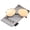 Gold / Pink Mirror, variant on Unisex Classic Brow Bar Semi-Rimless Colored Mirror Lens Aviator Sunglasses 57mm (Gold / Purple Mirror) - 57mm