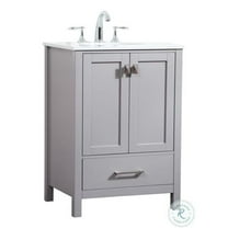 24 in. Irene Single Bathroom Vanity, Grey