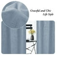 thumbnail image 4 of PrimeBeau Linen Curtains Natural Linen Blended Curtains Tab Top Window Treatments Panels Drapes for Living Room / Bedroom, Elegant Energy Efficient Light Filtering Curtains (Set of 2, Stone Blue), 4 of 5