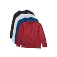 Real Essentials Boys Undershirts, 4 Pack Moisture Wicking LongSleeve