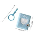 thumbnail image 3 of shyuyusa Mini Heart Shaped Photo Card Holder, Portable Keychain Style Storage Pouch for Small Card Keeping, Photo Collection and Daily Pendant Decoration, 3 of 6