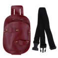 thumbnail image 4 of figatia Peignes en Cuir Sac Outils de Barbier Rouge, 4 of 9