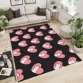 thumbnail image 2 of Cute Cartoon Cat Paw Area Rugs, Love Girl Room Soft Washable Carpet, Upholstery Rug with Non-Slip Backing for Bedroom Dining Room Study Living Room 5x6ft, 2 of 7