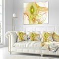 thumbnail image 3 of Designart Yellow Bright Candle - Abstract Throw Pillow - 18x18, 3 of 5