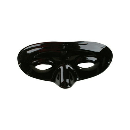 Set of 12 Adult or Child's Costume Accessory Black Plastic Lone Ranger Eye Mask