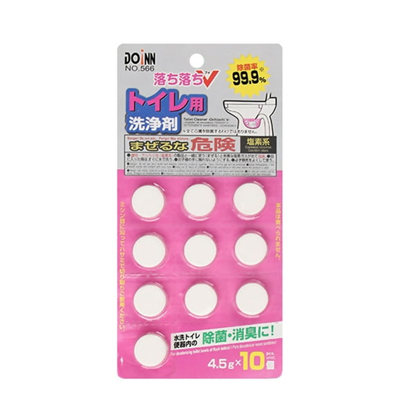 yeacher Toilet Bowl Cleaning Pill Washroom Pipe Cleaner Deodorant Freshener Disposable Magic Automatic Flush Helper Cleaning Deodorizes Bathroom Tools(Random Color)
