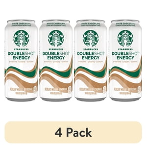 Starbucks Doubleshot Energy White Chocolate Coffee Drink, 15 oz Cans, 4 Pack