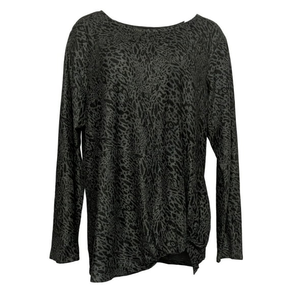 Max & Mia Womens Cozy Twist Front Tunic Top;XX-Large