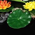 thumbnail image 4 of 10 Pieces Artificial Fake Lotus Leaf Pool Floating Plants Home Table Party Decor, 4 of 8