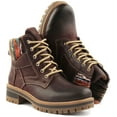 thumbnail image 5 of JUSTINREESS Ella Women's Lace Up Leather Ankle Boot In Burgundy Size 9, 5 of 6