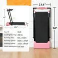thumbnail image 5 of Treadmills for Home Pink Treadmill with LED Display for Walking and Running Multi Purpose Home Use Fitness Machine for Living Room Kitchen, 5 of 7