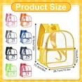 thumbnail image 3 of Clear Bag Mochila Transparente Transparent Backpack Stadium Approved, MiniClear Bookbag, Durable PVC Waterproof, Heavy Duty Backpack for Men Women, 3 of 6