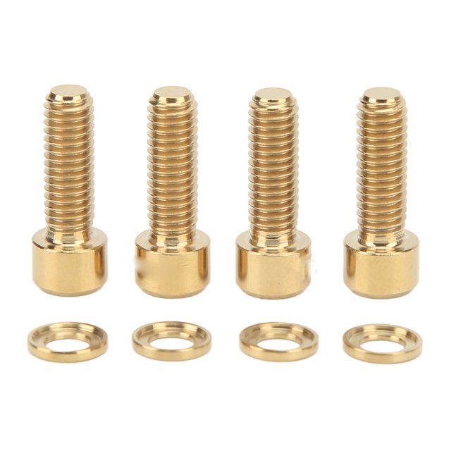 Juego de Arandelas de tornillo de freno de disco Sincero M6 18 mm dorado