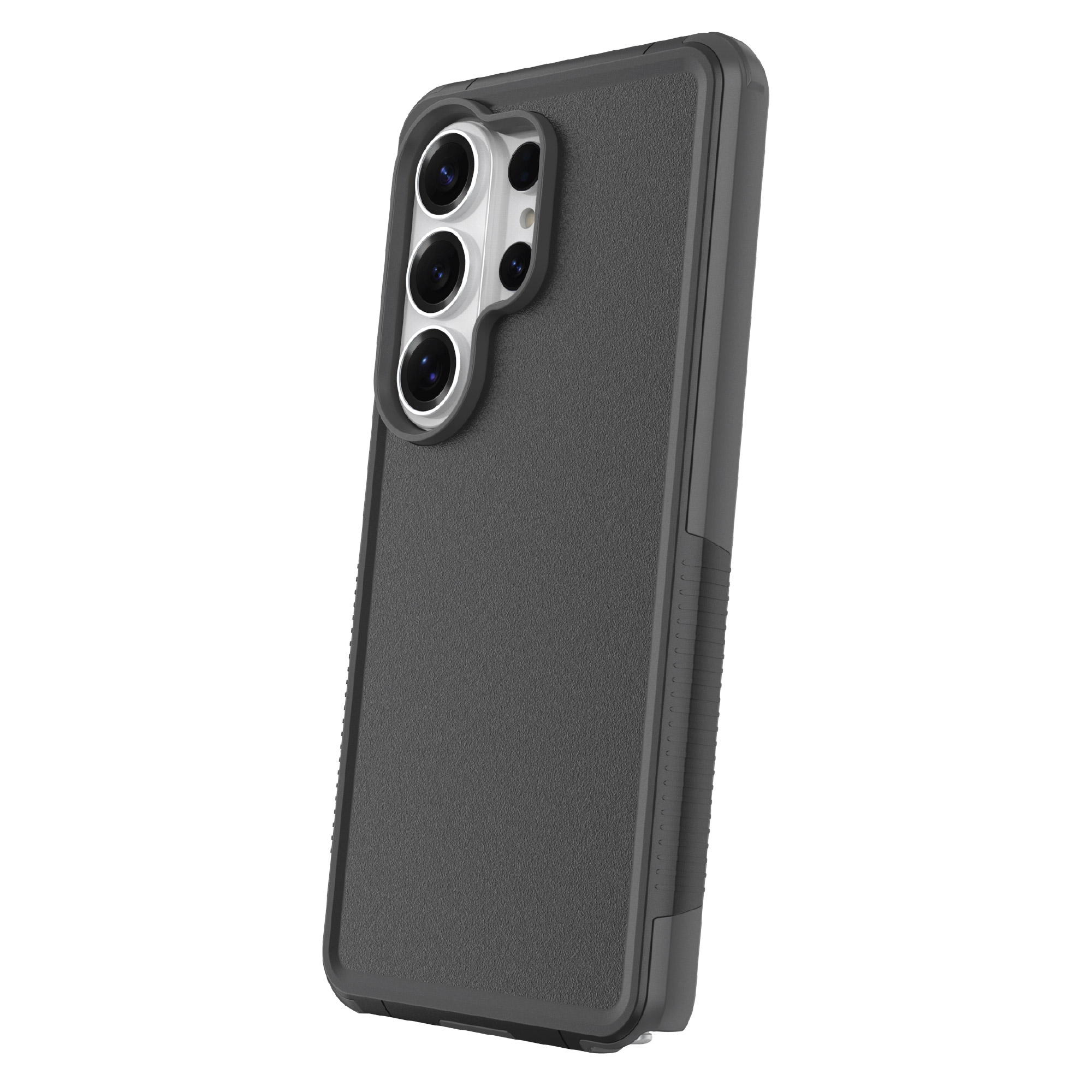 onn Magnetic Compatible Slim Rugged Phone Case for Samsung Galaxy S26 Ultra - Black/Gray