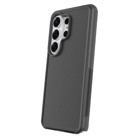 onn magnetic compatible slim rugged phone case for samsung galaxy s26 ultra - black/gray