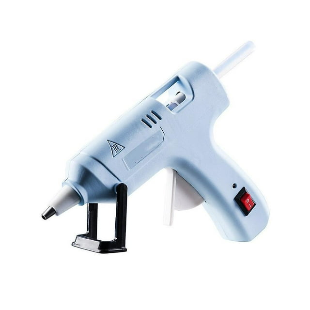 Pistola de pegamento caliente inalámbrica, kit de pistola de pegamento de precalentamiento rápido con 20 piezas de mini barras de pegamento de primera calidad, pistola de pegamento termofusible con ap