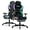 Green, variant on Dowinx Gaming Chair with RGB LED Lights, Ergonomic Game Chair with Footrest Massage Lumbar Support, Computer Gamer Chair for Adults Teens, Black Green