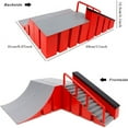 thumbnail image 2 of Finger Skateboard Ramp Accessories Set, Fingerboard Skate Park Kit Ramp Finger Skateboards Training Props for Kids and Children (B), 2 of 5