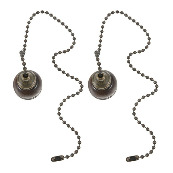 Masteelf Ceiling Fan Pull Chain Extension Vintage Light Pull for Home Decor Multi Color 2 Pieces