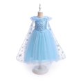 thumbnail image 3 of Vestido de verano para niñas, vestido infantil con mangas de malla, lindo y exquisito vestido para niñas, 3 of 5