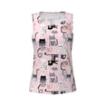 thumbnail image 5 of Goofa Cat Printed Womens Workout Tops for Women Sleeveless Yoga Shirts Athletic Running Tank Tops Sleeveless Gym Clothes Workout Apparel-X-Large, 5 of 9