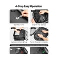 thumbnail image 4 of VEVOR Sac à Dos de Voyage sous Vide, 65L, Sac à Dos de Voyage à Compression sous Vide Extensible, avec Serrure Approuvée par la Tsa, Multiples Poches et Compartiments, Valise Cabine Résistante à l'Eau, Sans Pompe, Noir, 4 of 9