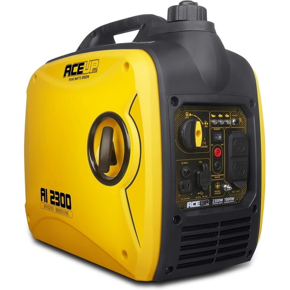 Aceup Energy 2300W Gasoline Inverter Generator, Pull Cord Start, Super Quiet, EPA Compliant, Lightweight, 2000W RV Ready