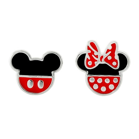 Disney Mismatched Stud Earring Silver-Plated