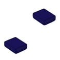 thumbnail image 2 of Decodeary Flocking Jewelry Box Portable Display Replacement Brooch Bracelet Jewellery ABS Case Container Organizer Accessories Blue 2Set, 2 of 6
