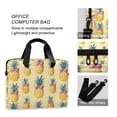thumbnail image 4 of FORMRS 16" Laptop Bag Carrying Sleeve Case with Handle Travel Shoulder Briefcase, Pineapple Love, 4 of 8