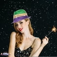 thumbnail image 2 of PMU Mardi Gras Sequin Hat Light-Up Fedora (1/pkg) Pkg/1, 2 of 7