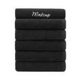 thumbnail image 5 of Host & Home Cotton Makeup Removal Fingertip Towel With Embroidery (Case of 144), 11x17, Black, 5 of 5