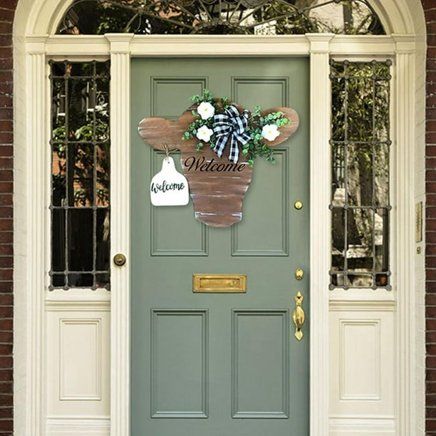 Cow Head Sign Acrylic Animal Head Door Hanger Hanging