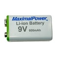 thumbnail image 6 of High Capacity 4 Pack 9V Li-ion Rechargeable Batteries+Charger Combo by Maximalpower, 6 of 10