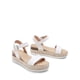 thumbnail image 3 of Sandalias de Cuña DREAM PAIRS con Plataforma y Adorno de Rafia en Blanco, 3 of 7