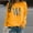 Yellow, variant on ZKCCNUK Women's 2025 Autumn Winter Casual Crewneck Feather Sweatshirt Long Sleeve Loose Pullover Tops