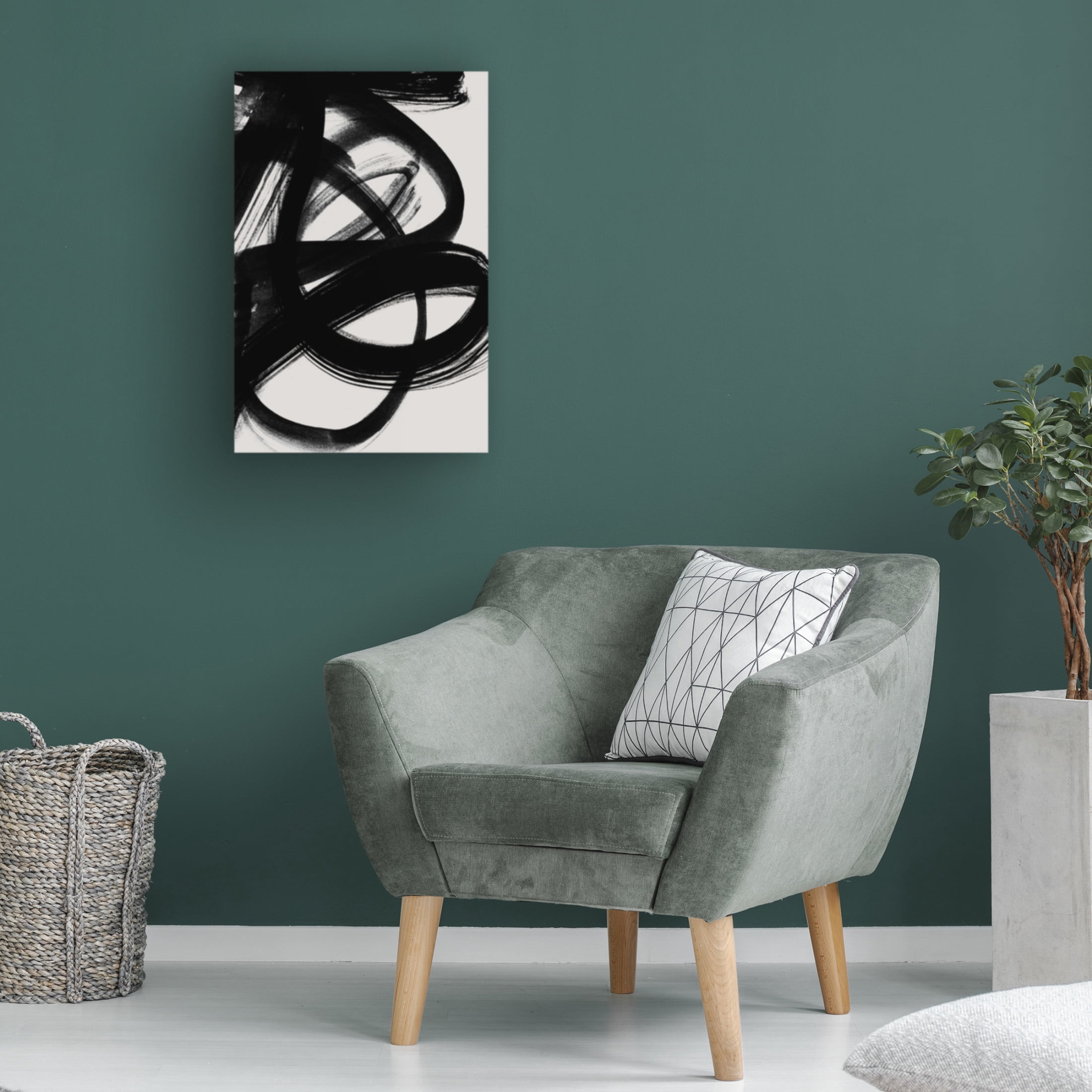 Trademark Fine Art Mareike Bohmer Abstract Brush Strokes 5 Canvas Wall Art