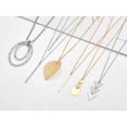 thumbnail image 4 of 12 piezas de collar largo con colgante para mujer, barra de oro, plumas, triángulo, hoja, cerradura, borla Y collar, conjunto de joyería para niñas, 4 of 5