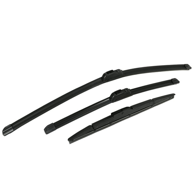 Unique Bargains 3 Pcs 26' 16' 13' Front Rear Windshield Wiper Blade Set Fit for Honda CR-V with J / U Hook Black