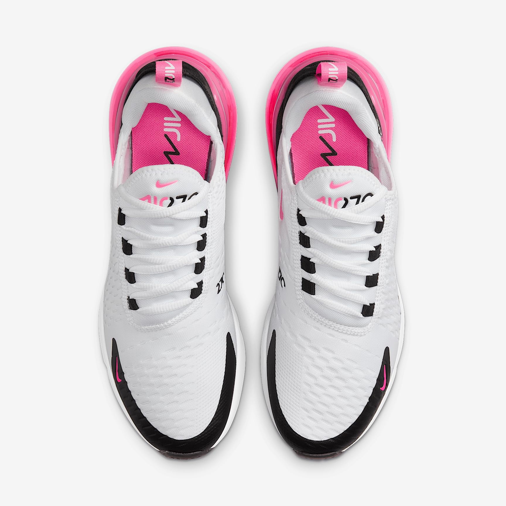 Women's Nike Air Max 270 White/Hyper Pink-Black-White (AH6789 127) - 7